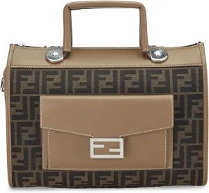 Fendi Women's Pre-Loved Beige Zucca Soft Trunk Boston