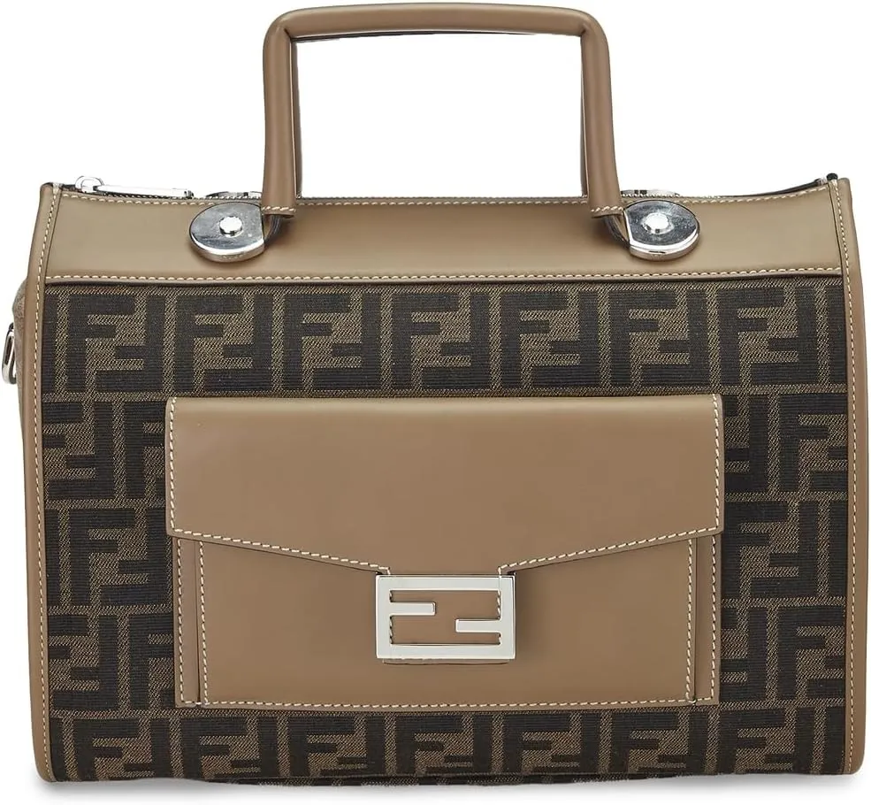 Fendi Women's Pre-Loved Beige Zucca Soft Trunk Boston