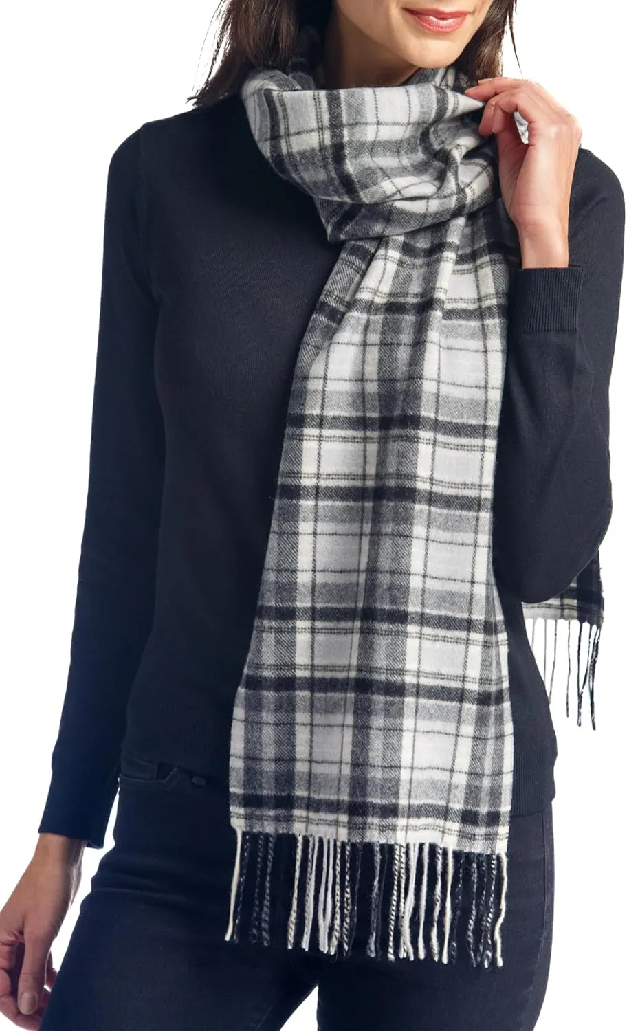 Fishers Finery Women's 100% Pure Cashmere Winter Scarf