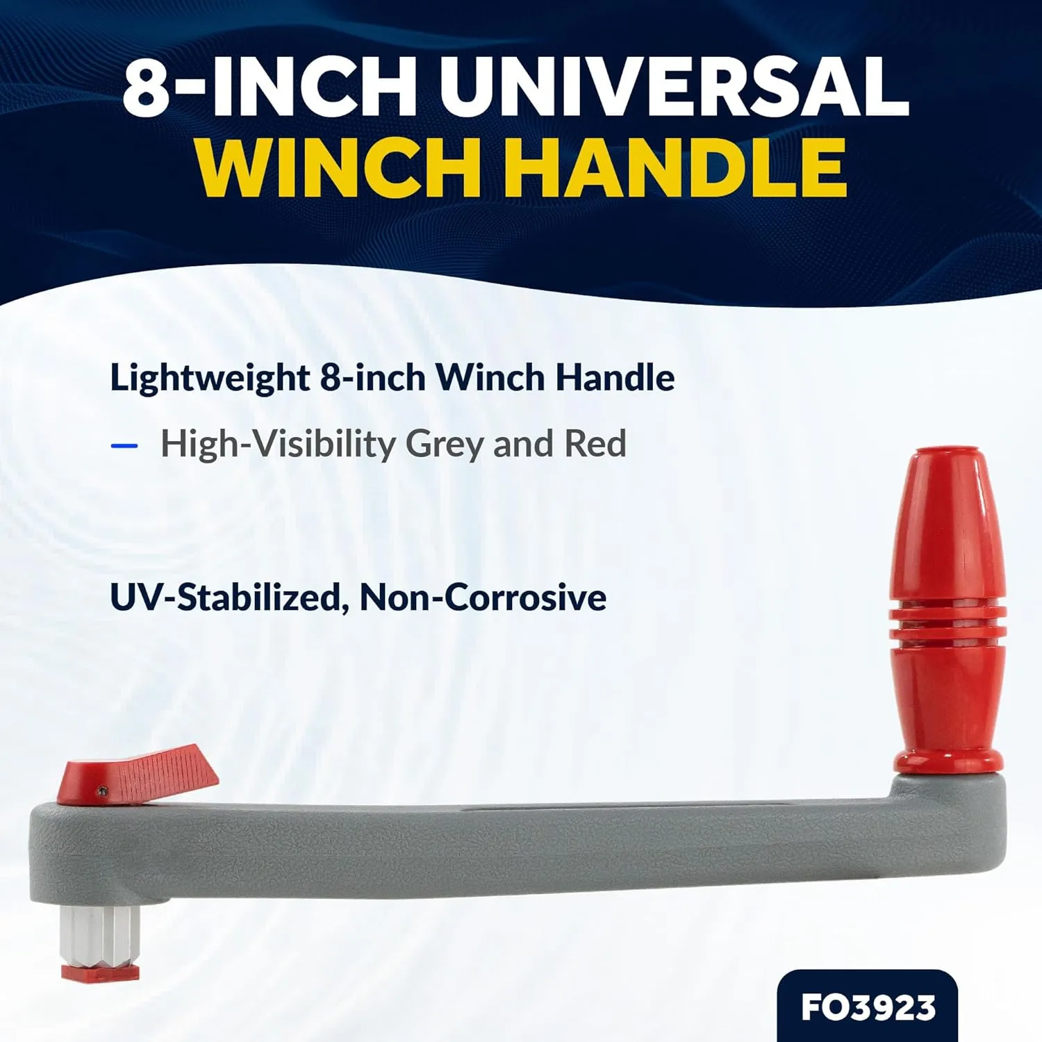 Five Oceans Sailboat Winch Handle, Universal Floating Winch Handle (8-inch & 10-inch Size)
