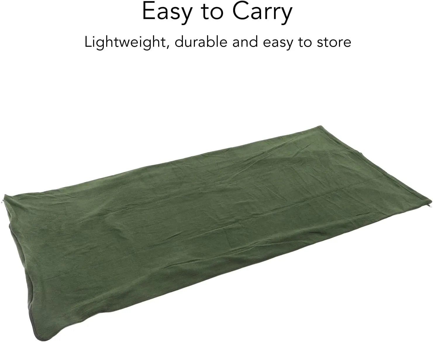 Fleece Sleeping for Adults, Camping and Hiking, Warm and Breathable, Multi Purpose Use, Lightweight and to Store, Machine Washable, Skin Friendly Fabric