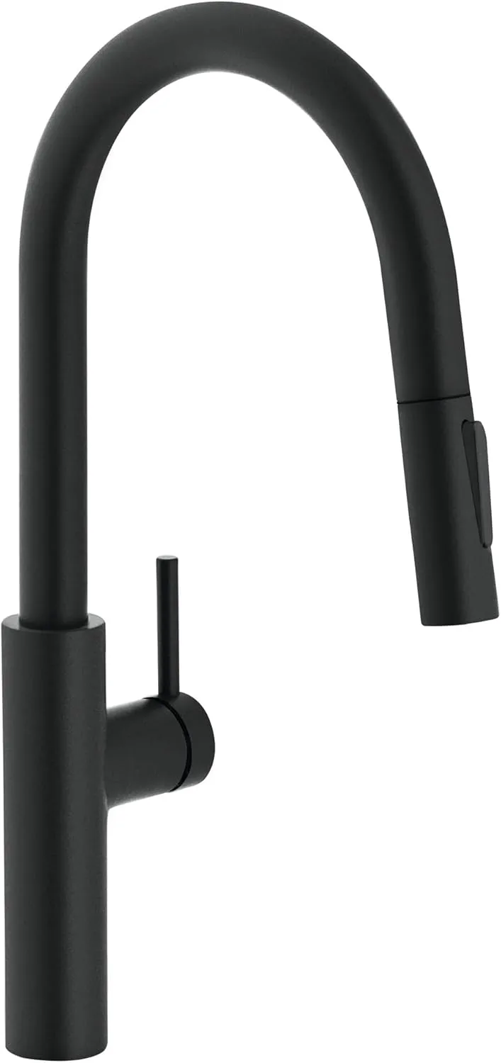 Franke PES-PD Pescara 1.75 GPM Single Hole Pull Down Kitchen Faucet - Matte Black