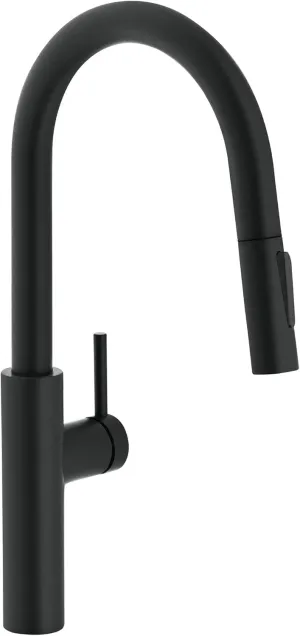 Franke PES-PD Pescara 1.75 GPM Single Hole Pull Down Kitchen Faucet - Matte Black