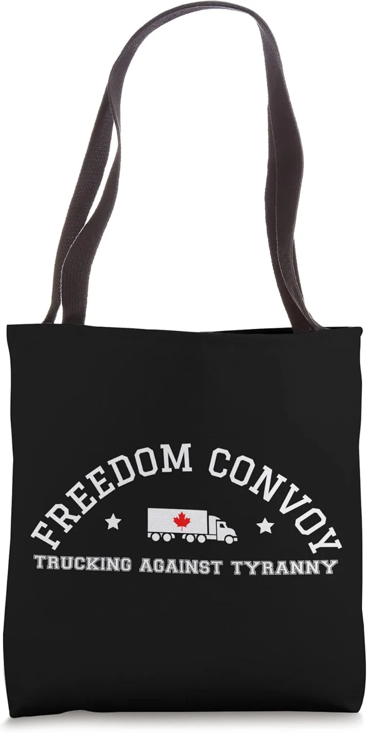 Freedom Convoy 2022 Canadian Truckers Canada Truck Fringe Tote Bag