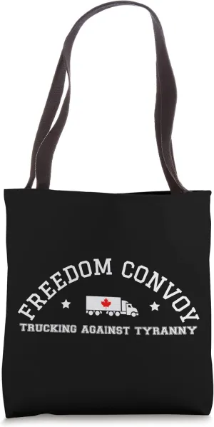 Freedom Convoy 2022 Canadian Truckers Canada Truck Fringe Tote Bag