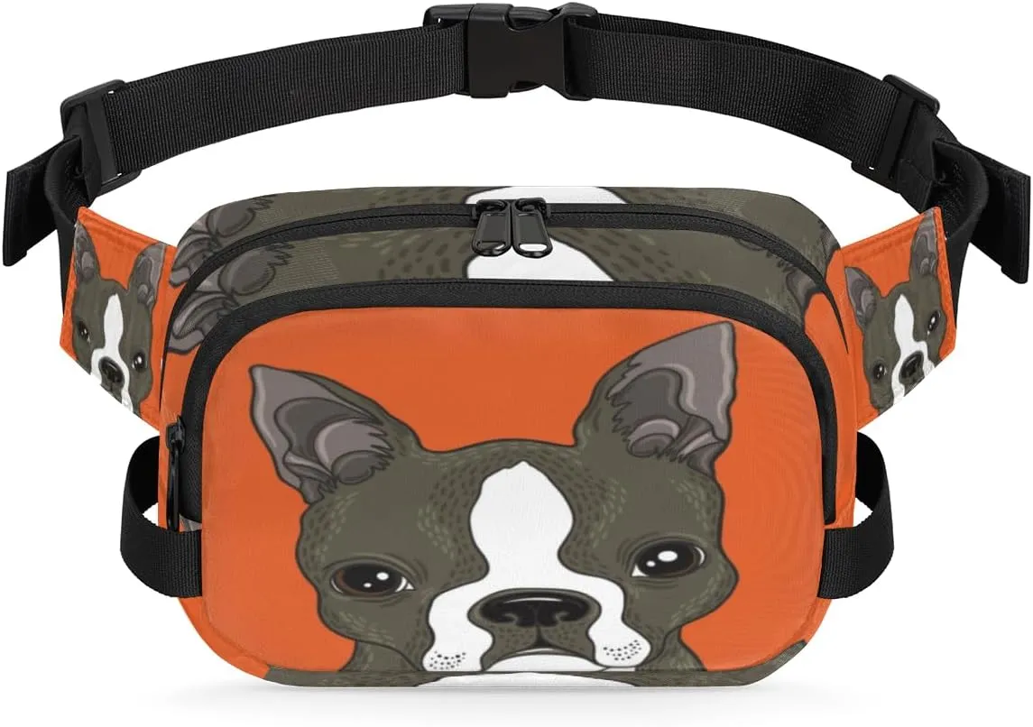 French Bulldog Durable Waterproof Fanny Pack with Double Zipper Closure - Organize Your Essentials with Ease - Lightweight and Comfortable for Men and Women