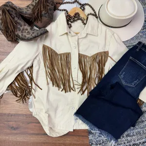 Fringe Benefits Oversized Jacket