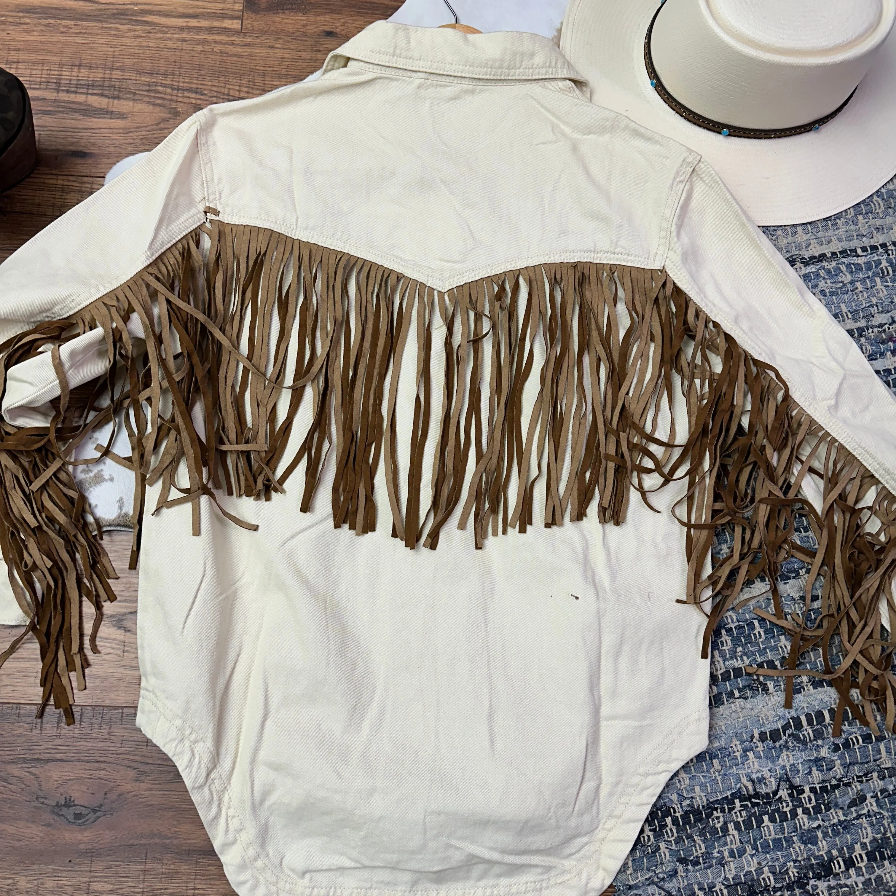 Fringe Benefits Oversized Jacket