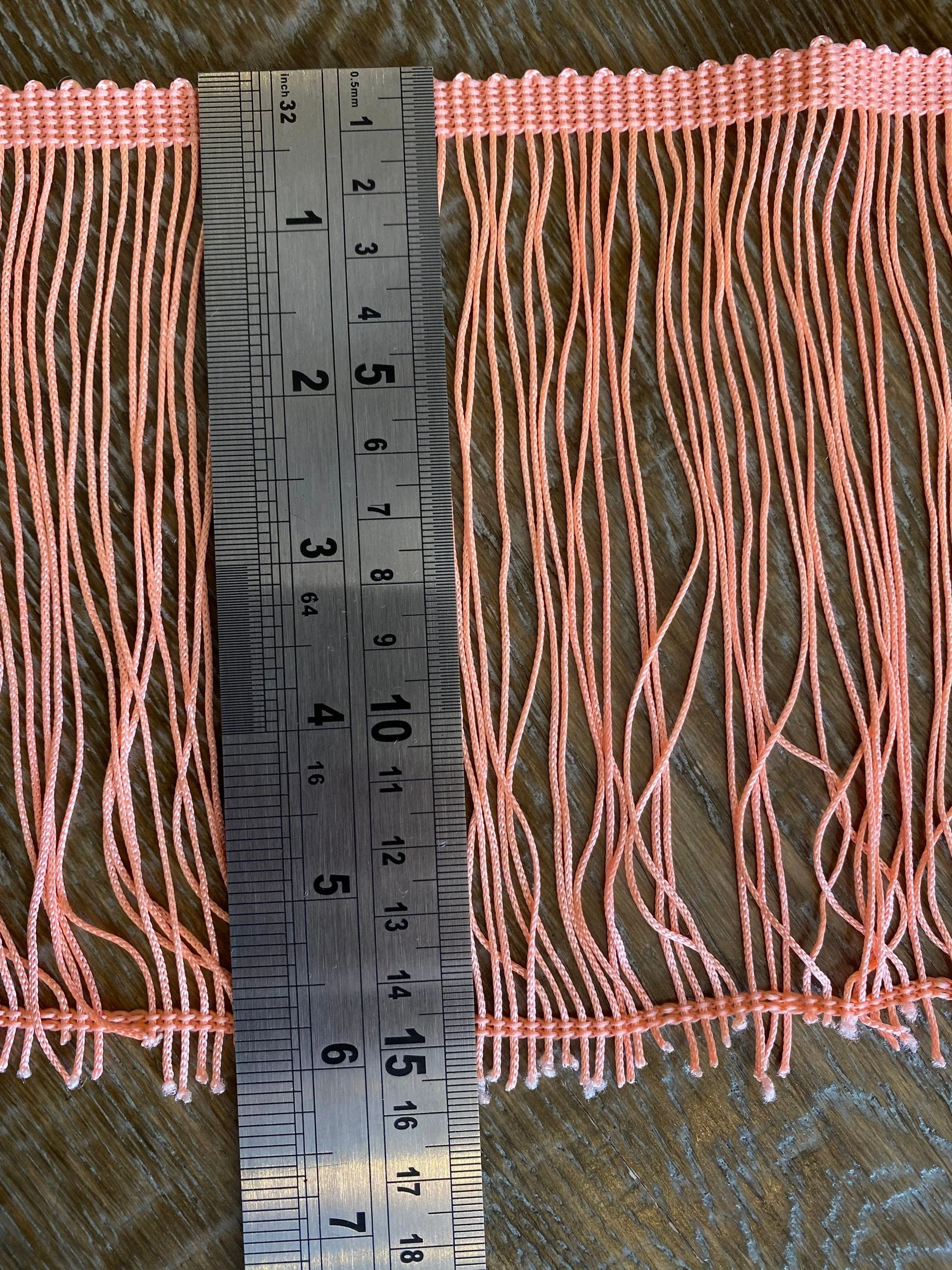 Fringe, fringe Tassel, clothing, tops, dresses, bright orange, 6” long fringe, festival, boho