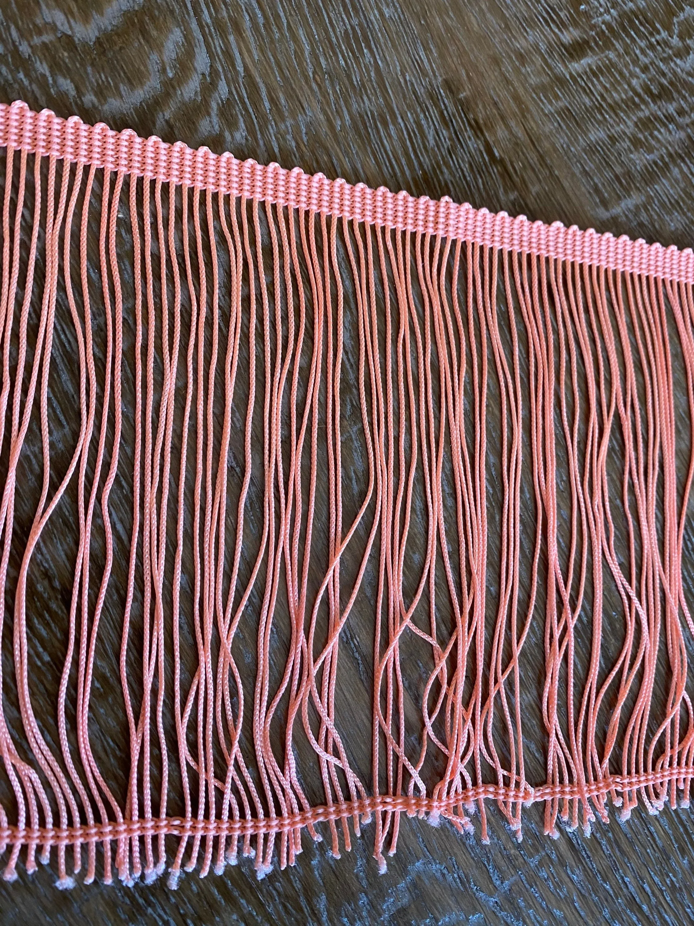 Fringe, fringe Tassel, clothing, tops, dresses, bright orange, 6” long fringe, festival, boho