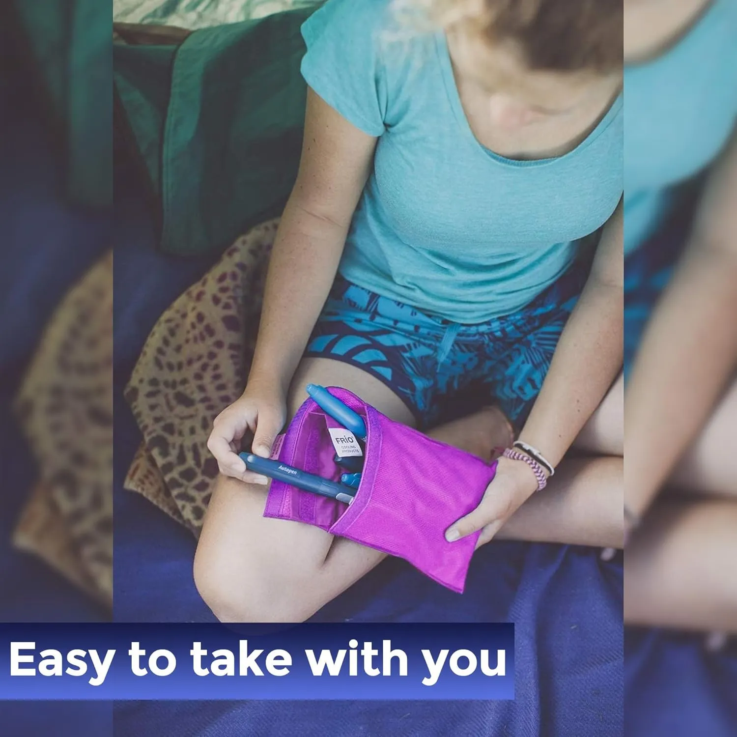 FRIO Large Cooling Wallet - Insulin Cooler for 45  Hours of Stress Free On The Go Cooler Bag - No Ice, No Stress