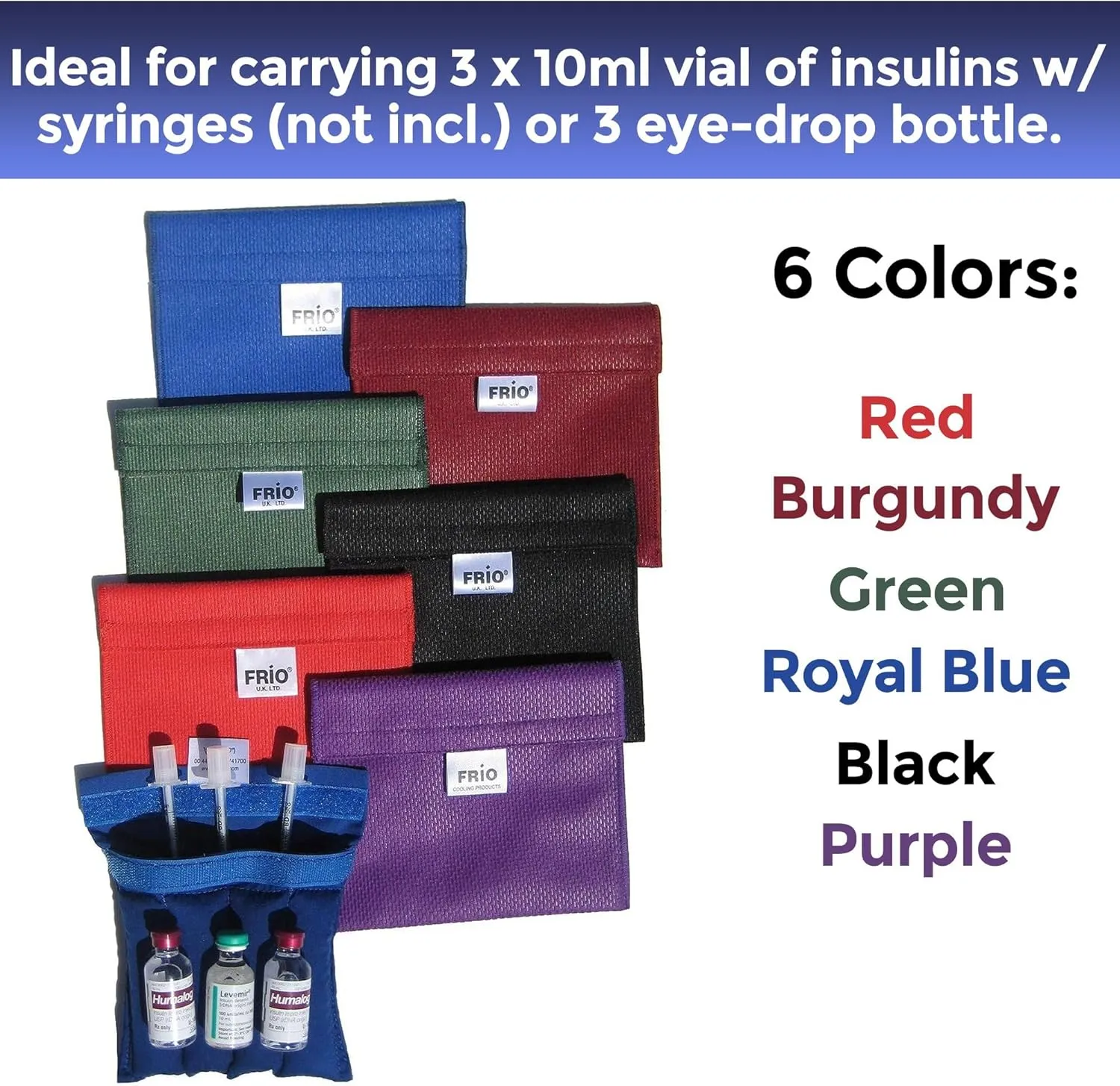 FRIO Small Medication Cooling Wallet - 45  Hours of Stress Free Insulin Cooler - No Ice On The Go Travel Case