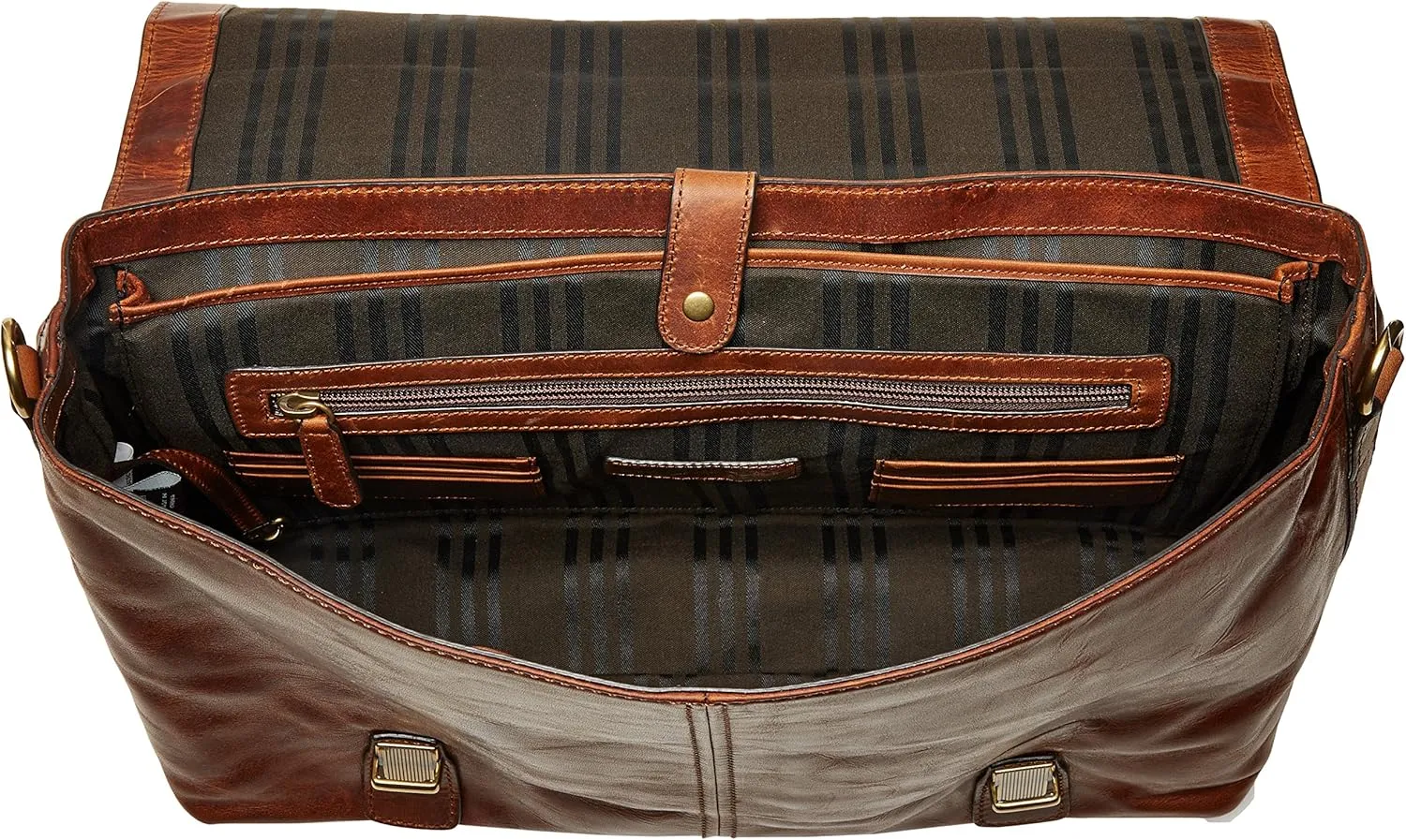 FRYE Men's Logan Top Handle Messenger Bag, Cognac, One Size,Standard