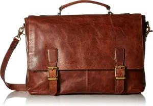 FRYE Men's Logan Top Handle Messenger Bag, Cognac, One Size,Standard