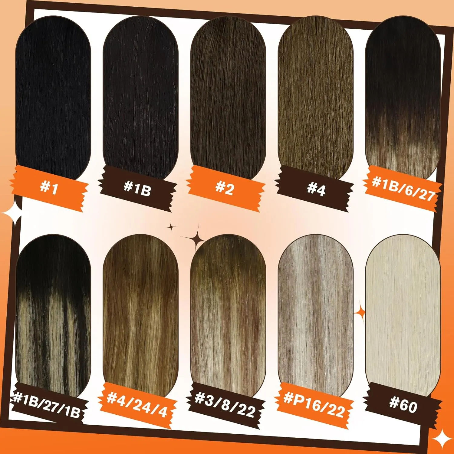 Full Shine Lace Clip in Hair Extensions - Blonde Natural Extensions, Clip ins, Short Hair, Platinum Blonde Human Hair, 10 Inch, 60 Grams, 3Pcs