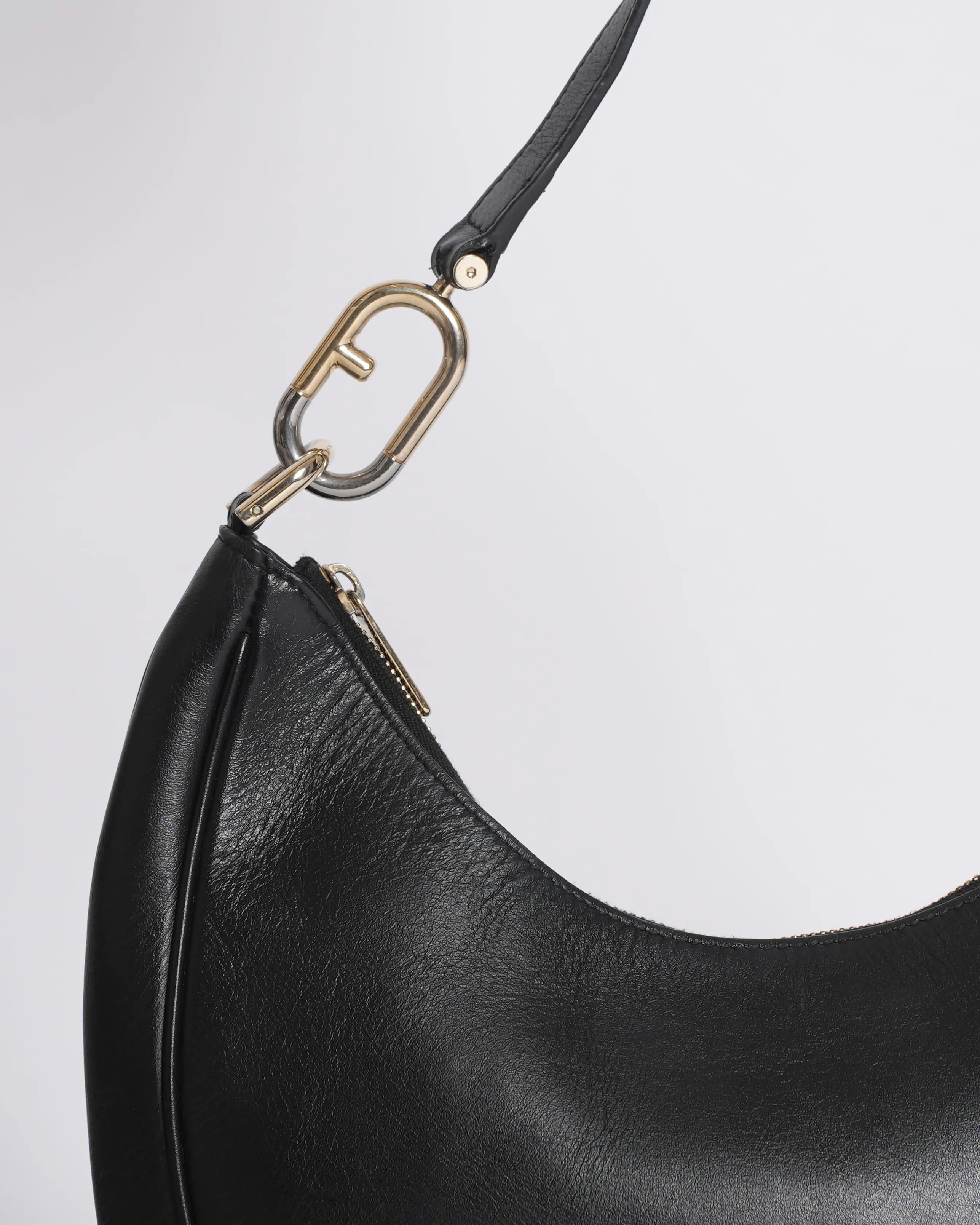 Furla Halfmoon Shoulder Bag in Black