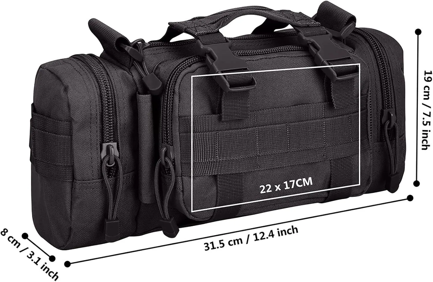 G4Free Fanny Deployment Tactical Waist Pack - Small Sling Pack Hand Carry Handlebar Bag