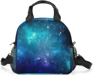 Galaxy Nebula Space Adjustable Shoulder Strap Insulated And Leak Proof Premium Lunch Bag Unisex