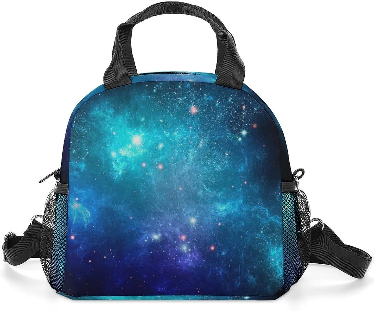 Galaxy Nebula Space Adjustable Shoulder Strap Insulated And Leak Proof Premium Lunch Bag Unisex