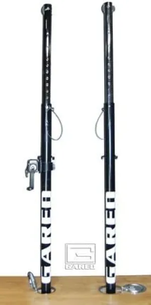 Gared OmniSteel<sup>TM</sup> Collegiate Telescopic Volleyball System Center Upright with Winch