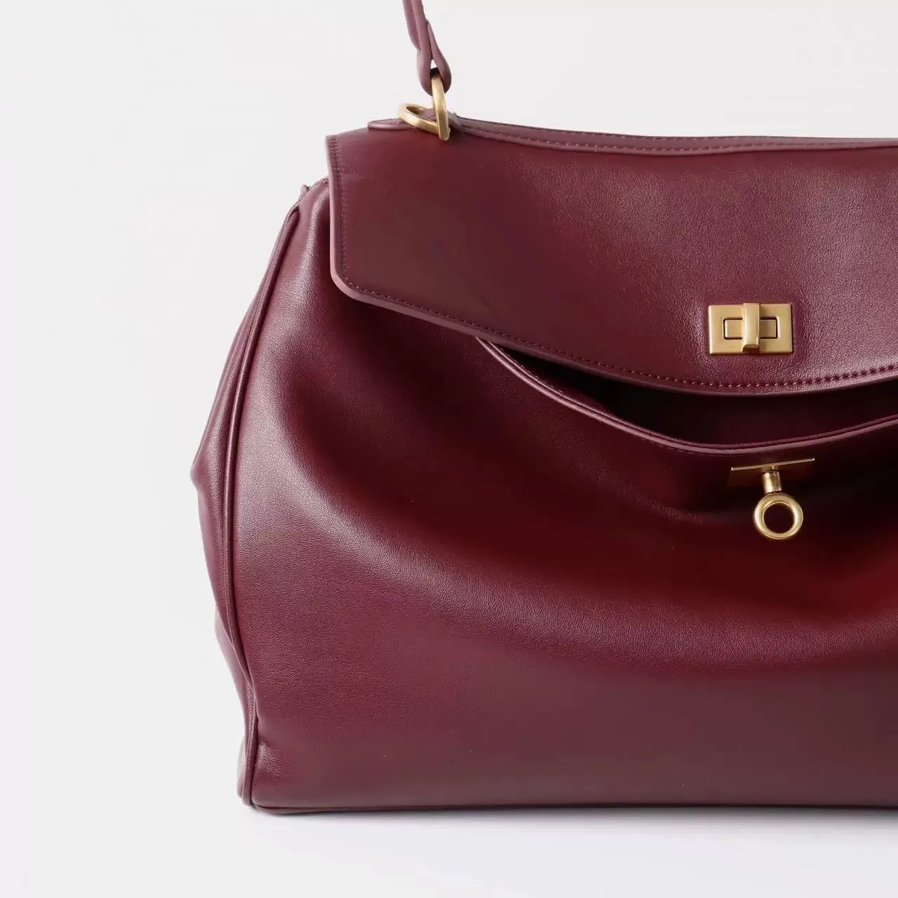 Genuine Leather Fashion Tote Bag for Women Large Capacity Stylish Single Shoulder Classic Top Handle Handbag