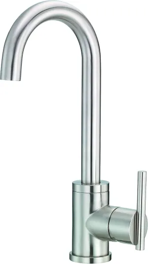 Gerber D150558SS Parma Single Handle Bar Kitchen Faucet, Stainless Steel