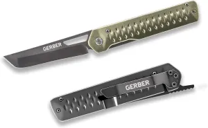 Gerber Gear Ayako Folding Pocket Knife with Clip, EDC Knife, Green