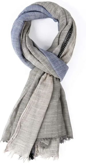 GERINLY Color Block Spring Scarf for Men Long Neck Wraps Shawl Urbanstyle Scarf Gift for Men