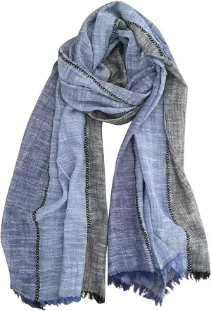 GERINLY Color Block Spring Scarf for Men Long Neck Wraps Shawl Urbanstyle Scarf Gift for Men
