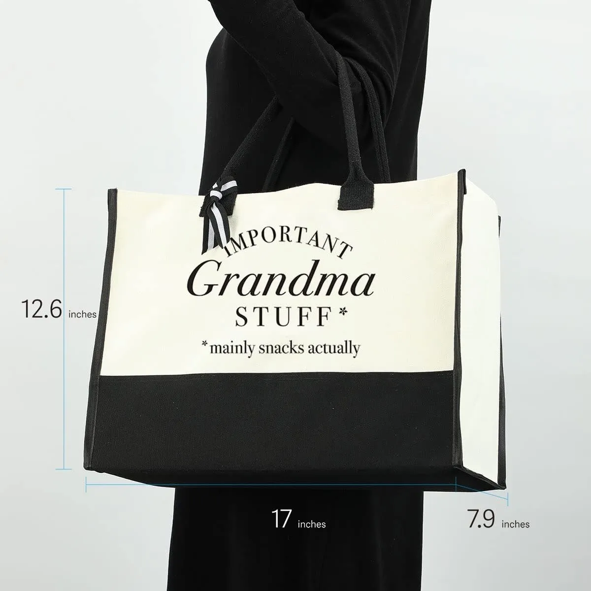 Gigi Mimi Grandma Nana Granny Mama Weekend Tote Bag for Women Personalized Waterproof Canvas Bag