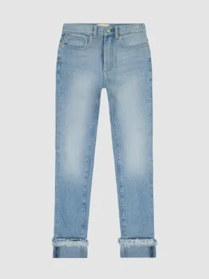 Girls Emie Straight High Rise Denim - Fountain Fur