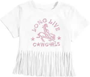 Girls Western Shirt Cowgirls Embroidered Country Concert T Shirt Graphic Horseback Rider Tassel Fringe Tee Tops