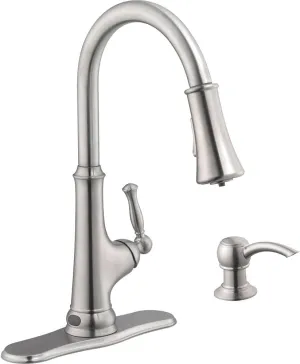 Glacier Bay Touchless Single-Handle Pull-Down Sprayer Kitchen Faucet with LED Light