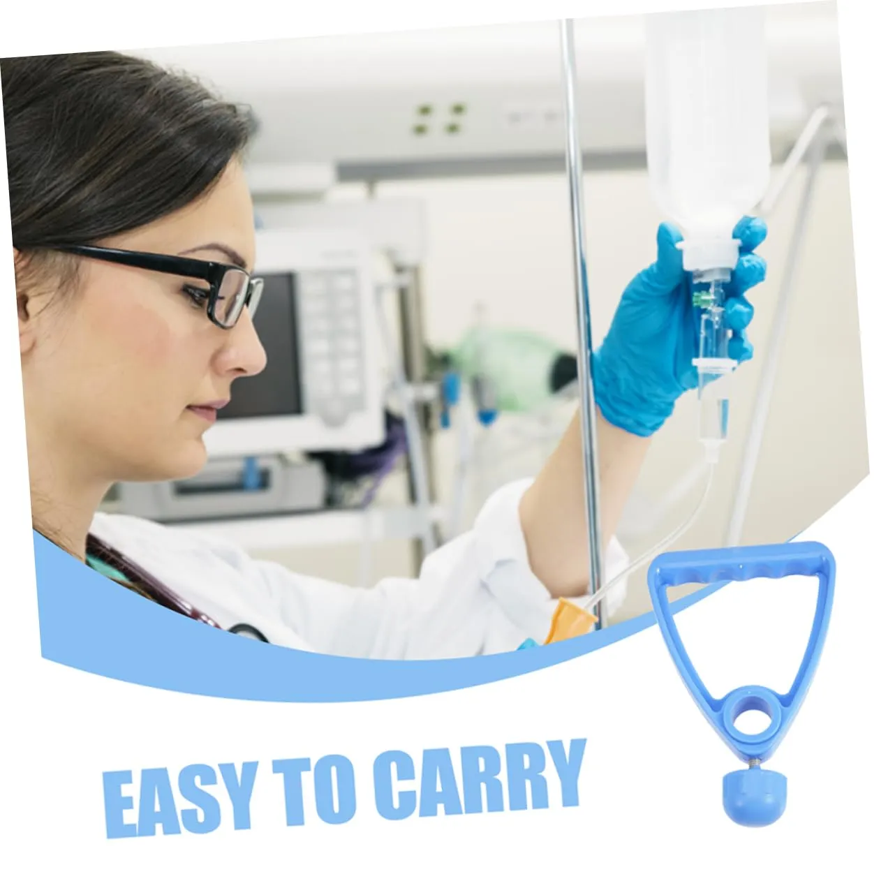 GLEAVI Plastic Stand Handle Replacement for Drip Bag Stand Saline Handle Part Pcs
