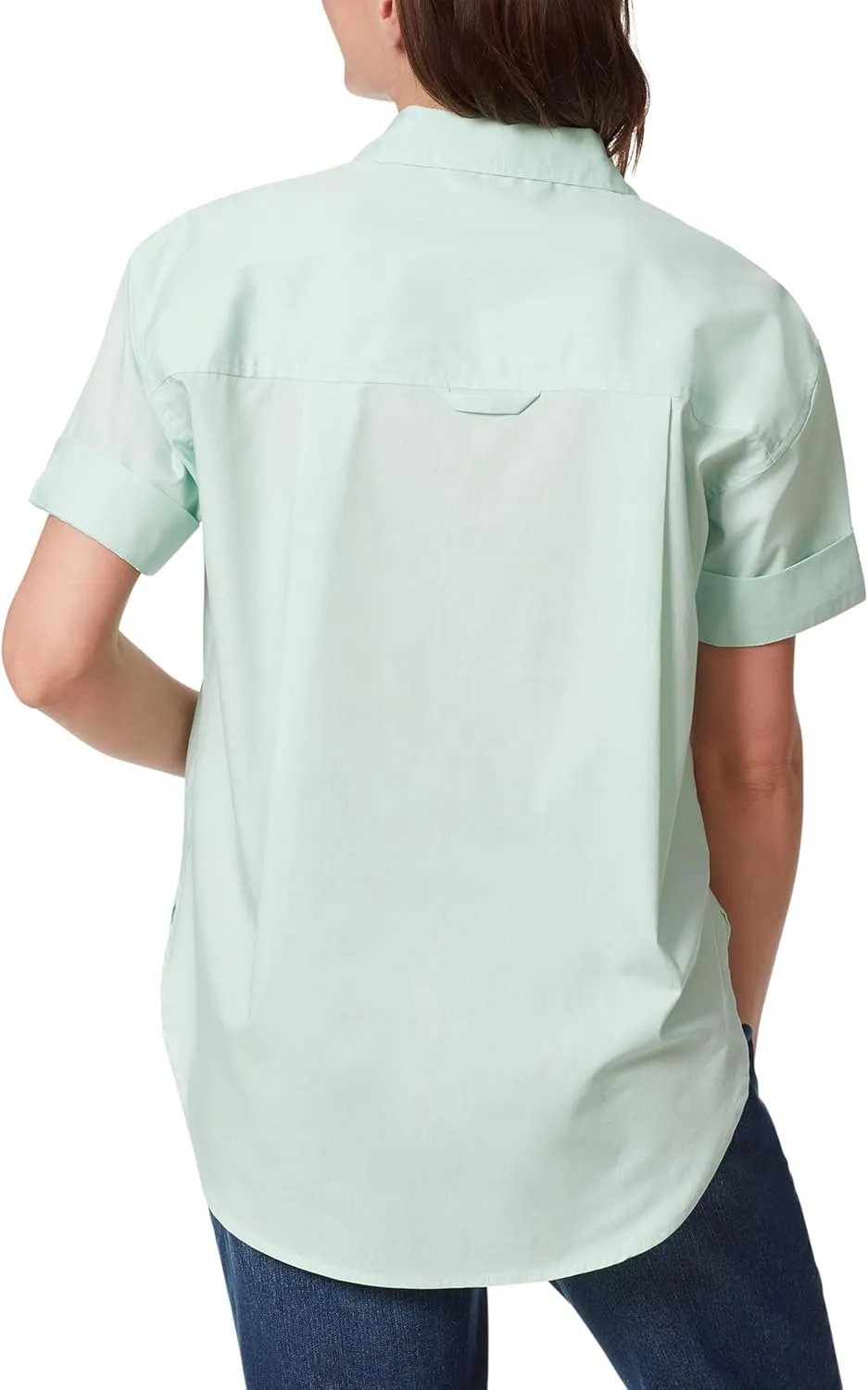 Gloria Vanderbilt Women's Amanda Button Down Shirt with Cuffed Short Sleeves and Patch Pockets Standard