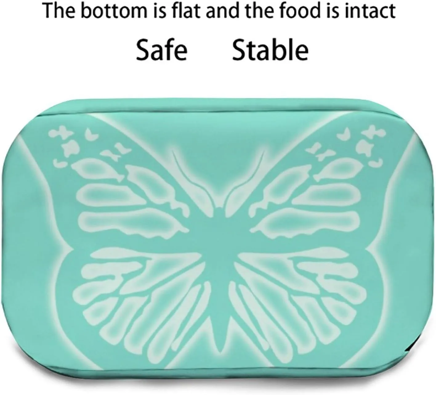 Glowing Butterfly Mint Greenm Adjustable Shoulder Strap Insulated And Leak Proof Premium Lunch Bag Unisex