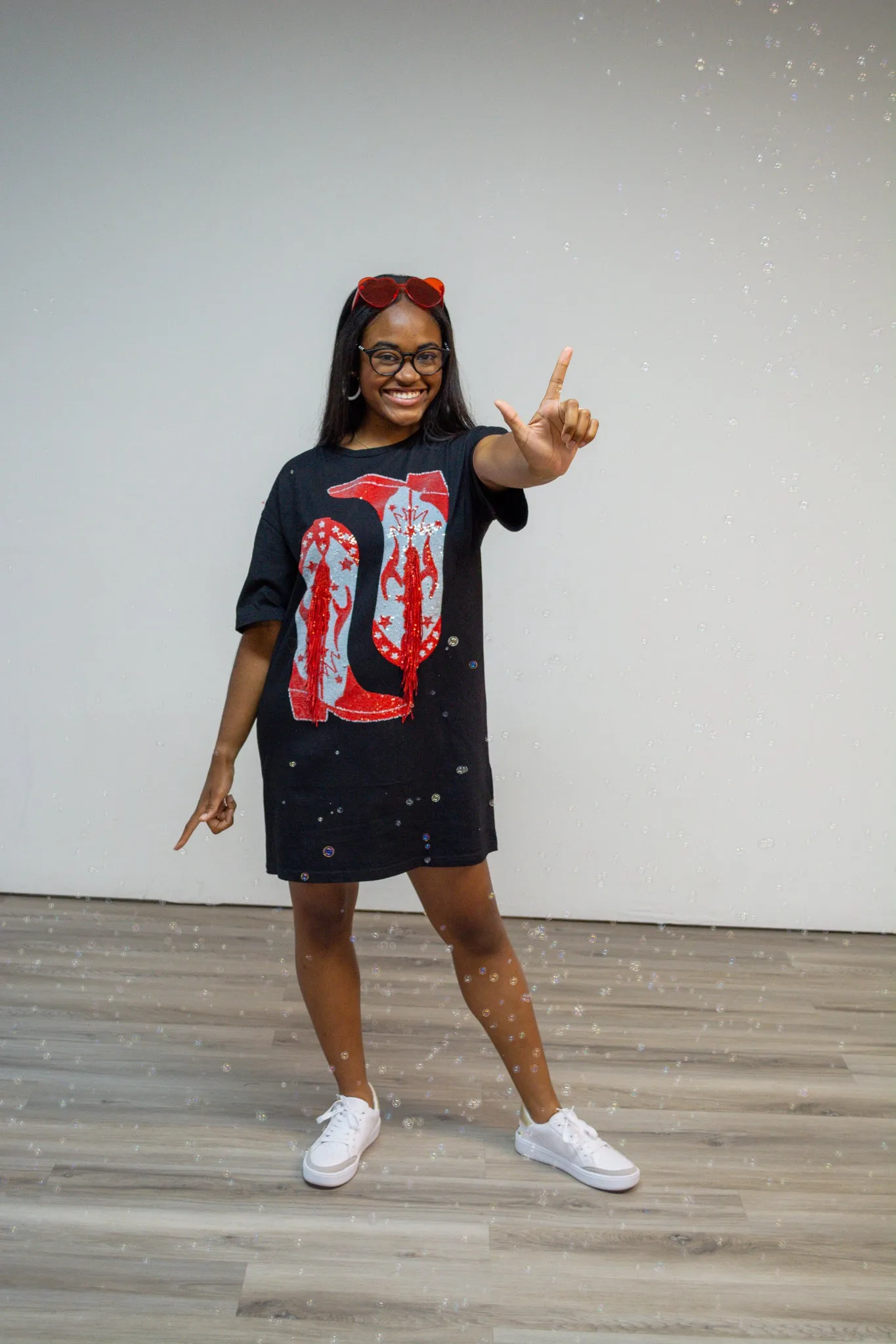 Grab Your Boots, its Gameday Tshirt Dress