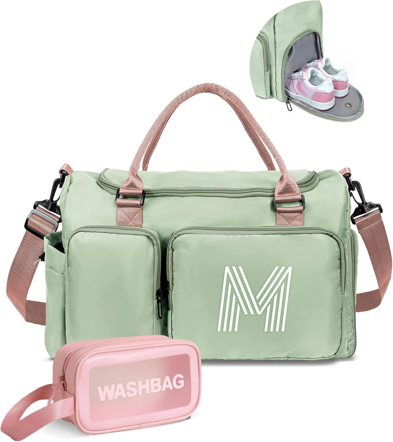 graduation gift, Initial Travel Duffel Bag - Birthday Gifts for Girls, Boys, Teens - Monogram Overnight Bag, Personalized Bridesmaid Gift
