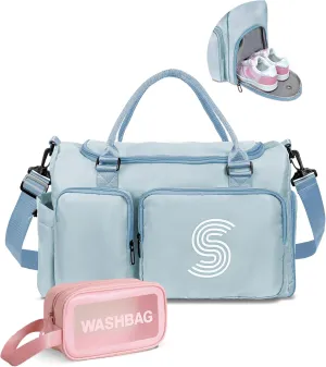 graduation gifts for her, Initial Gym Bag for Girls, Kids Travel Duffel Bag, Sports Bag, Personalized Weekender Bag, Overnight Sleepover Bag, graduation gifts for her 2025