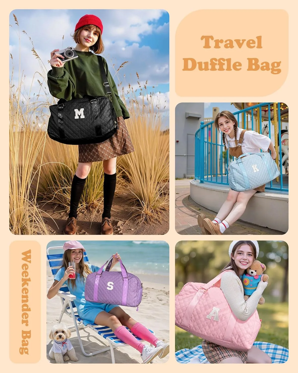 graduation gifts, Gift for Girls 10 11 12 13 14 15 16 17 18 year old, Birthday Gifts, Duffel Gym Bag, Gifts for Kids, Overnight Bag, Granddaughter Gifts