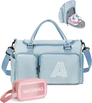 graduation gifts, Initial Gym Bag for Girls Boys, Kids Travel Duffel Bag Personalized, Monogram Overnight Bags, Girls Gifts for Kids