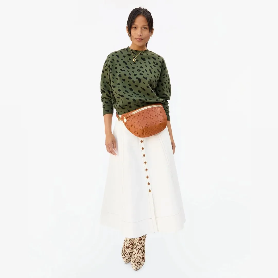 Grande Fanny Pack (Lightweight Checker Perf Cuoio)
