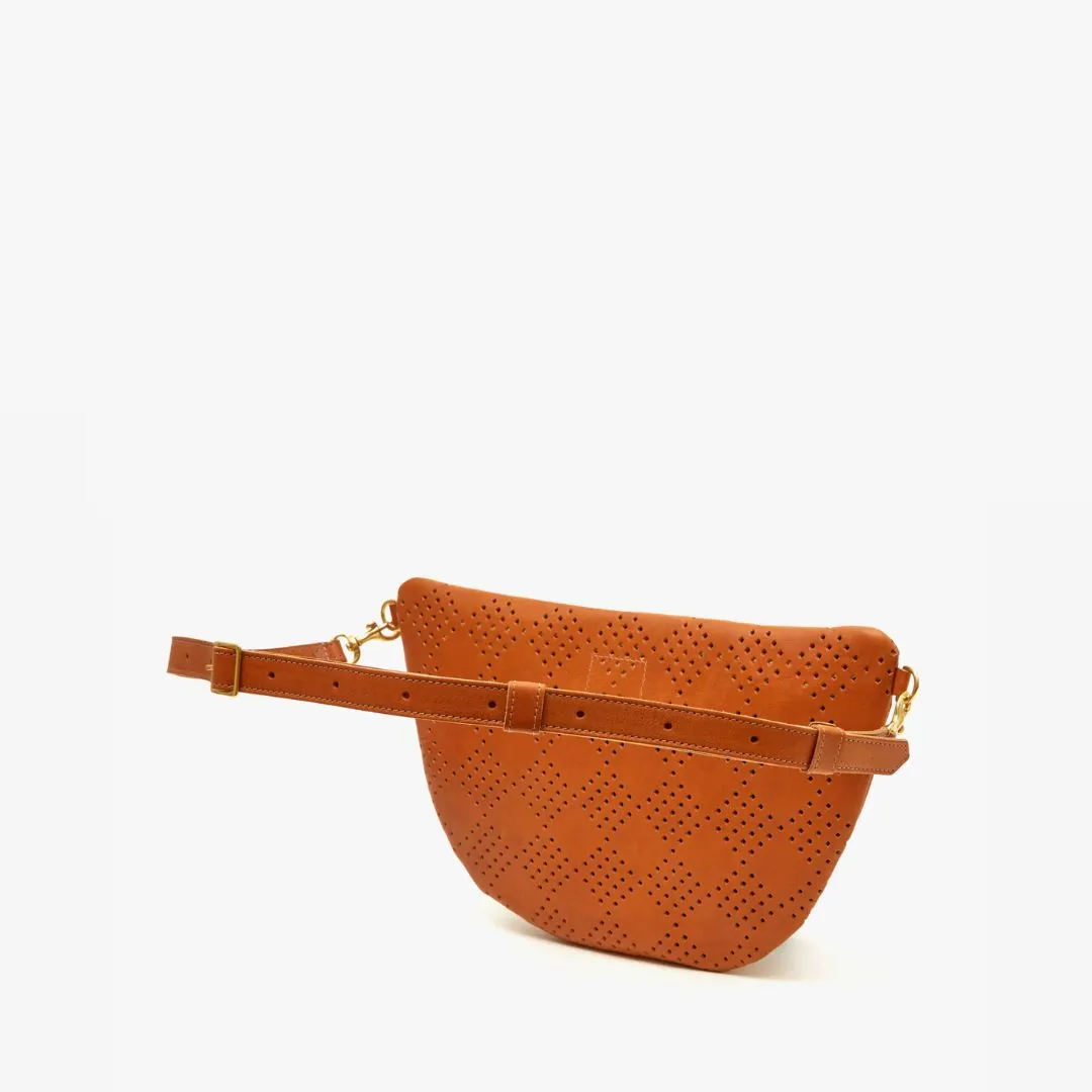 Grande Fanny Pack (Lightweight Checker Perf Cuoio)