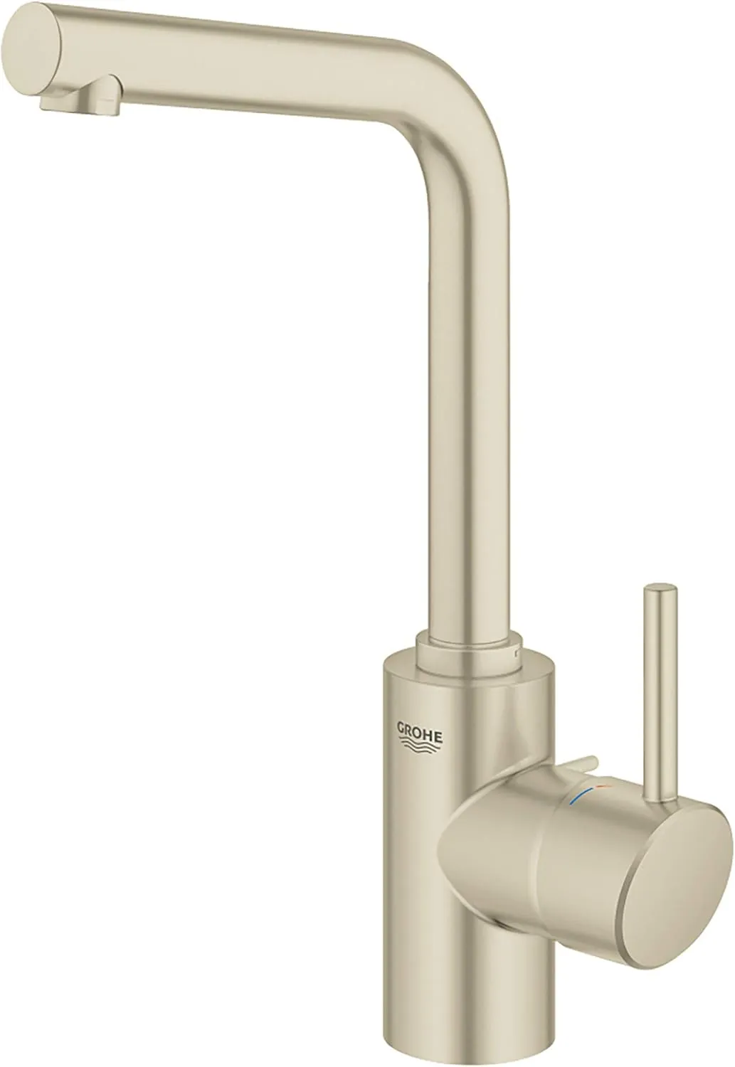GROHE 23737EN2 Concetto Single-Handle Bathroom Faucet L-Size, Brushed Nickel