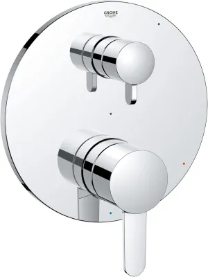 Grohe 29434000 Cosmopolitan Pressure Balance Valve Trim with 2-Way Diverter and Cartridge, Starlight Chrome
