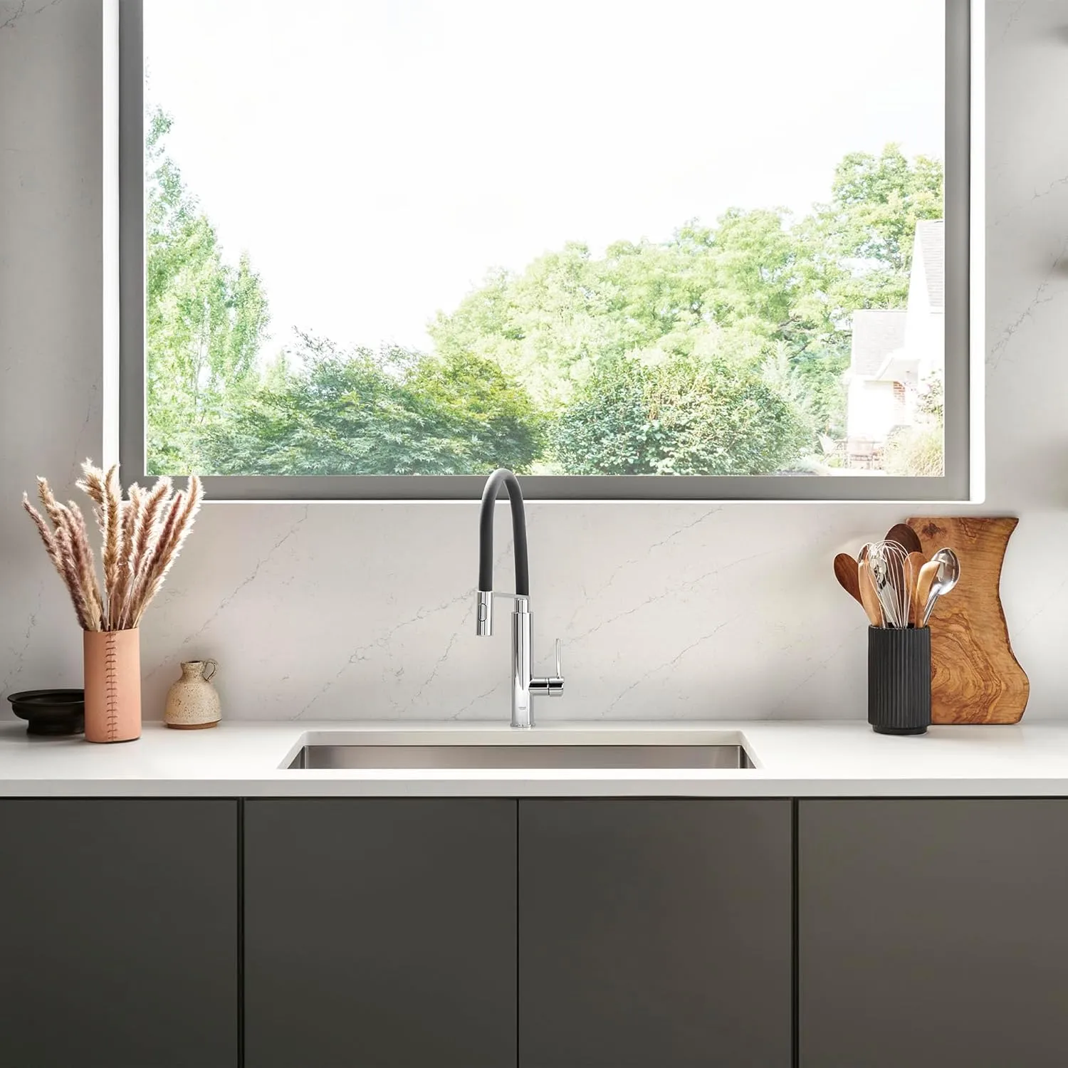GROHE 31492000 Concetto Semi-Pro Kitchen Faucet with Pull-Out Sprayer Chrome