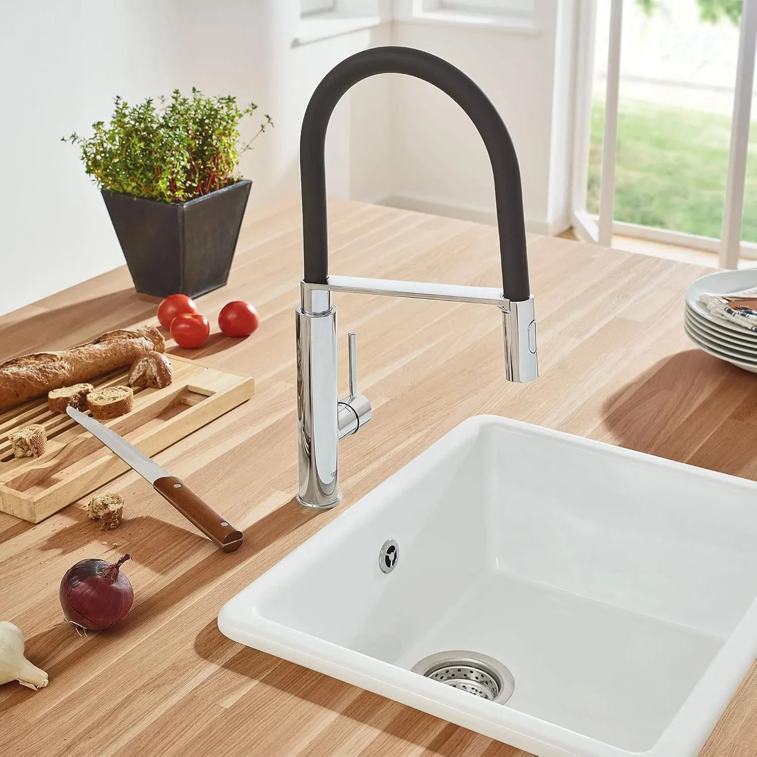 GROHE 31492000 Concetto Semi-Pro Kitchen Faucet with Pull-Out Sprayer Chrome