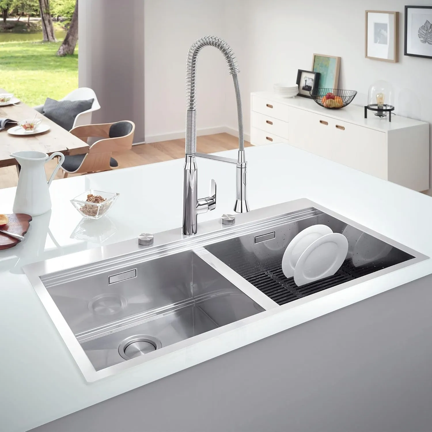 Grohe K7 Medium Semi-Pro Single-Handle Standard Kitchen Faucet