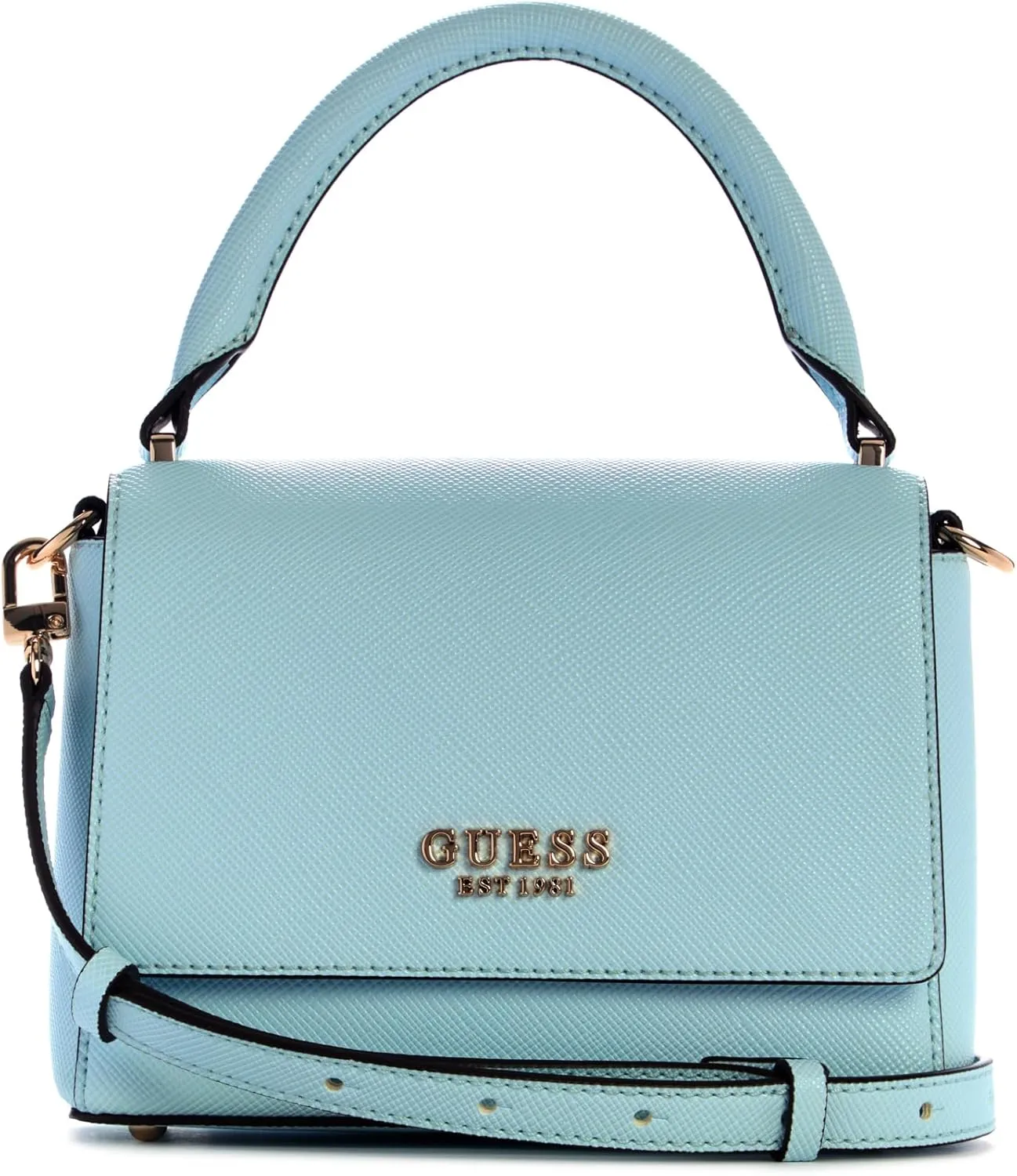 GUESS Fedana Top Handle Flap, Powder Blue