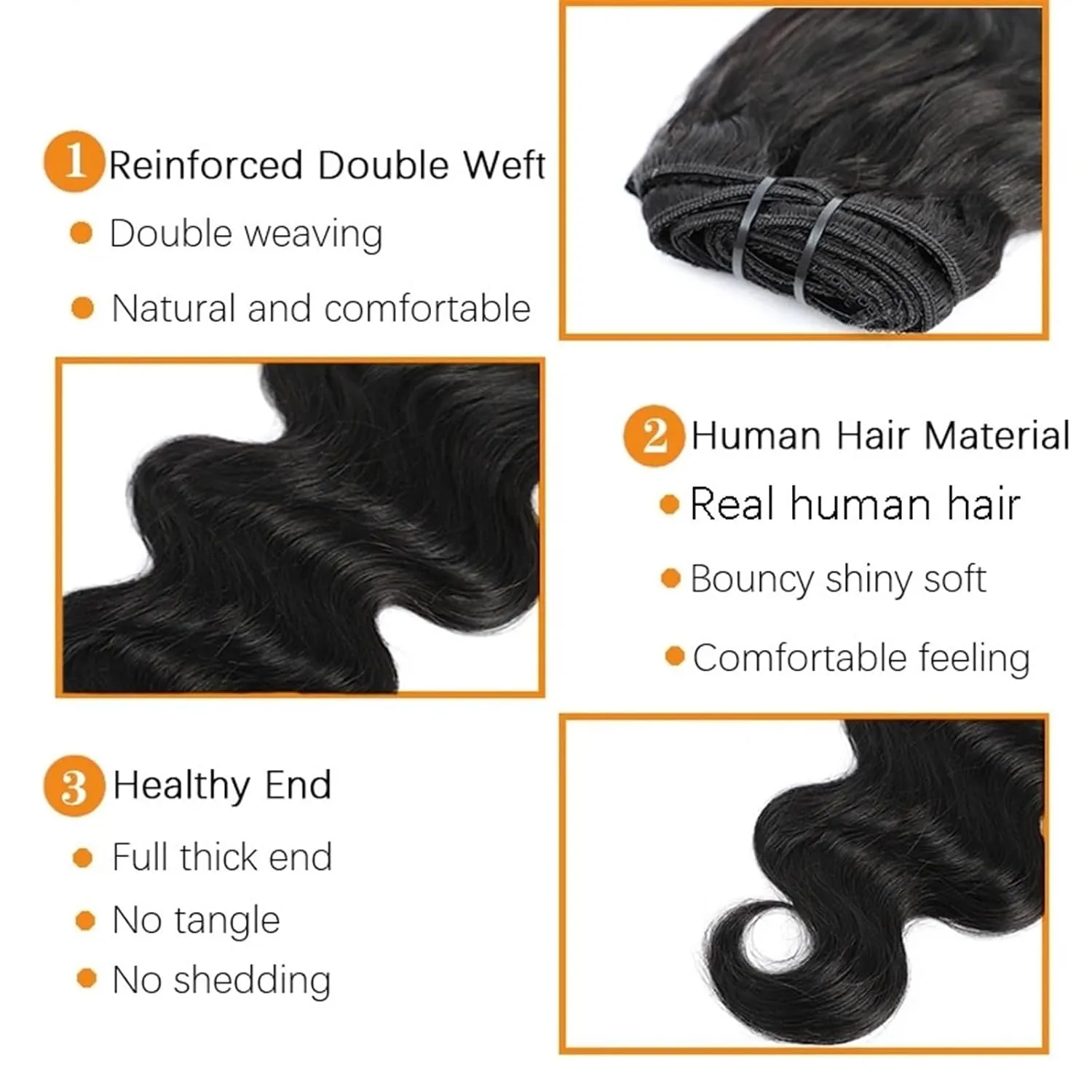 Hair Extensions 8-26 Inch Body Wave Brazilian Clip in Hair Extensions Human Hair 8Pcs Remy Hair Extensions Clip ins for Black Women with 18 Clips 120g Hair Pieces(8 Inch), 120g/Set